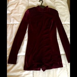 REHAB - Velvet Fitted Onesie